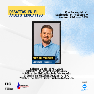 “Desafíos en el ámbito educativo”. Charla junto al Diputado Stephan Schubert.